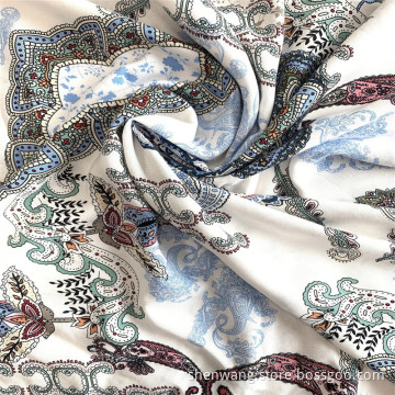 Wholesale 30s Challis Floral Print Rayon Woven Fabric